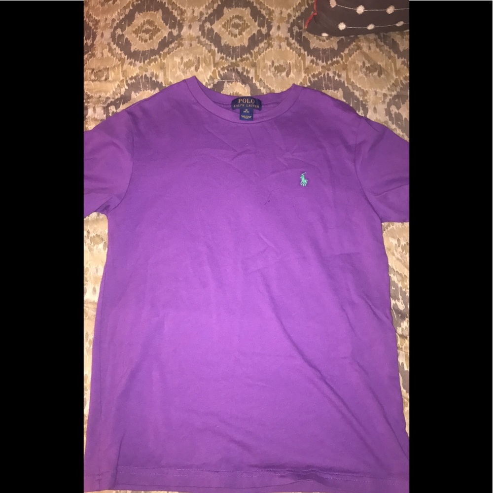 Purple Ralph Lauren T-shirt size M 10/12